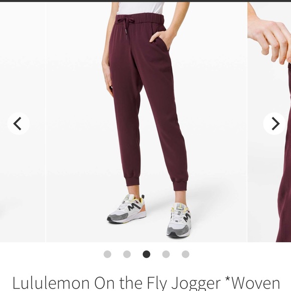 Lululemon cassis woven on the fly jogger size 6 - Picture 2 of 7